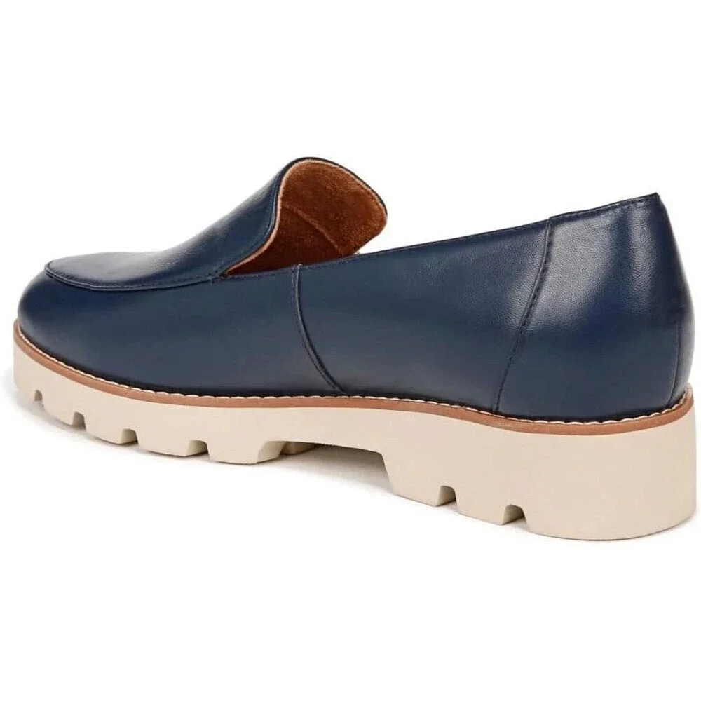 Vionic Kensley H9623L6406 Loafer Women's Blue Nappa Leather Slip On Shoes GAL829